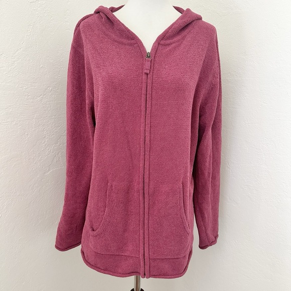 Life Is Good Tops - Life is Good Sweater Womens XL Pink Chenelle Hooded Full Zip Soft Cozy